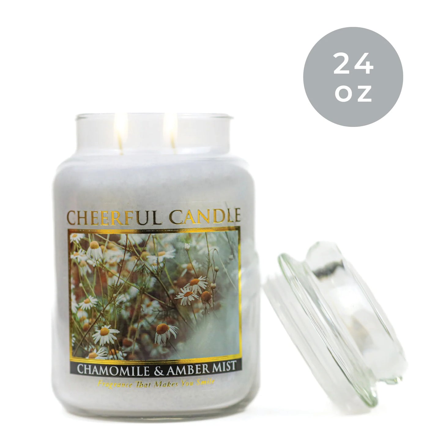 Chamomile & Amber Mist - 24 oz Cheerful Candle | NEW!