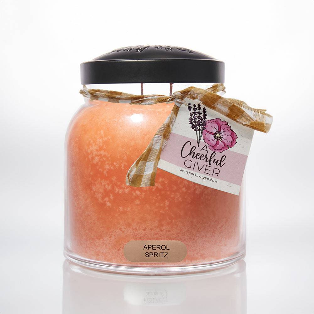 Aperol Spritz - 34 oz, Double Wick, Papa Jar - Cheerful Candle Israel