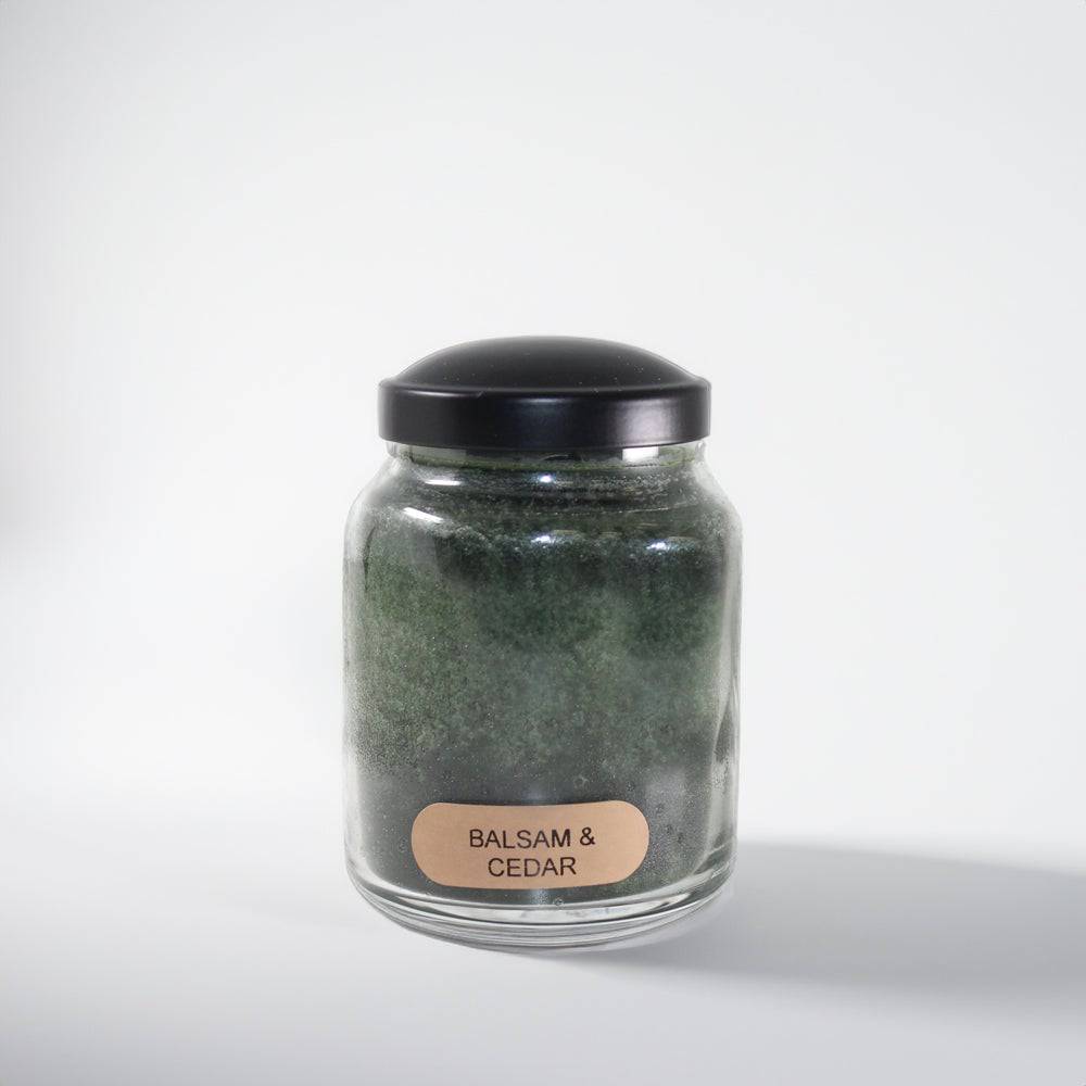 Balsam and Cedar Scented Candle - 6 oz, Single Wick, Baby Jar - Cheerful Candle Israel