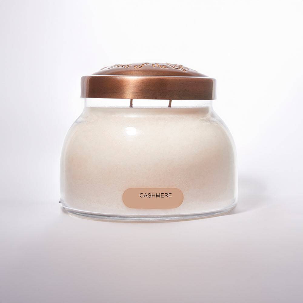Cashmere Scented Candle - 22 oz, Double Wick, Mama Jar - Cheerful Candle Israel