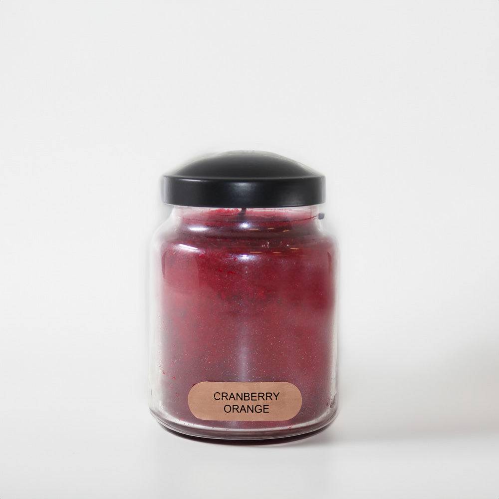 Cranberry Orange Scented Candle - 6 oz, Single Wick, Baby Jar - Cheerful Candle Israel