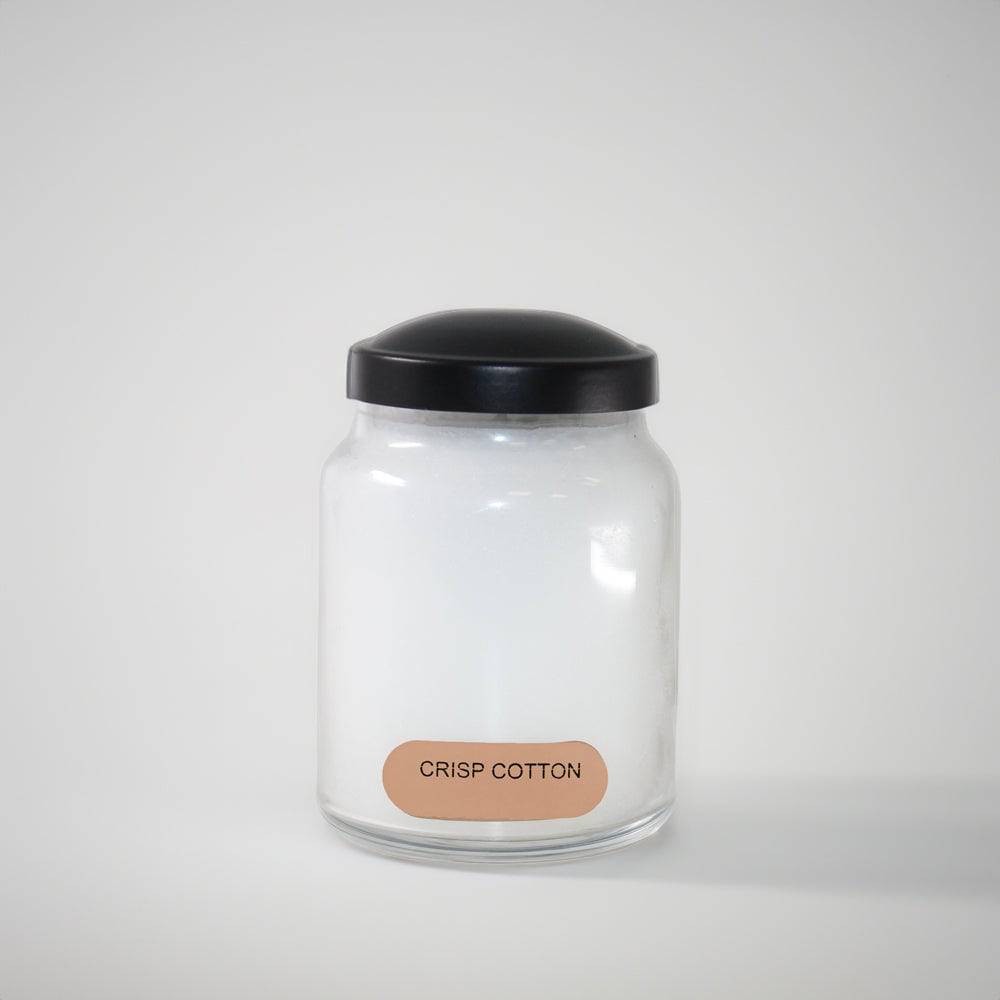 Crisp Cotton Scented Candle - 6 oz, Single Wick, Baby Jar - Cheerful Candle Israel