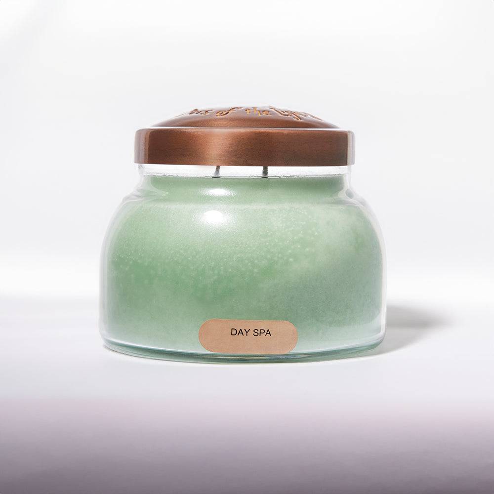 Day Spa Scented Candle - 22 oz, Double Wick, Mama Jar - Cheerful Candle Israel