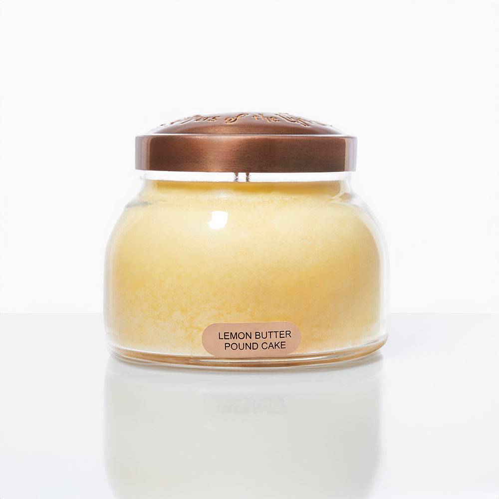 Lemon Butter Pound Cake Scented Candle - 22 oz, Double Wick, Mama Jar - Cheerful Candle Israel