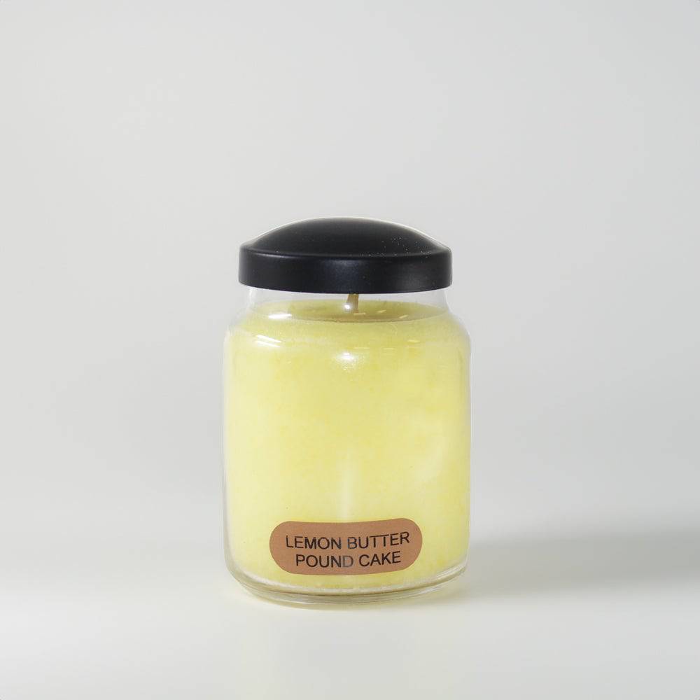 Lemon Butter Pound Cake Scented Candle - 6 oz, Single Wick, Baby Jar - Cheerful Candle Israel