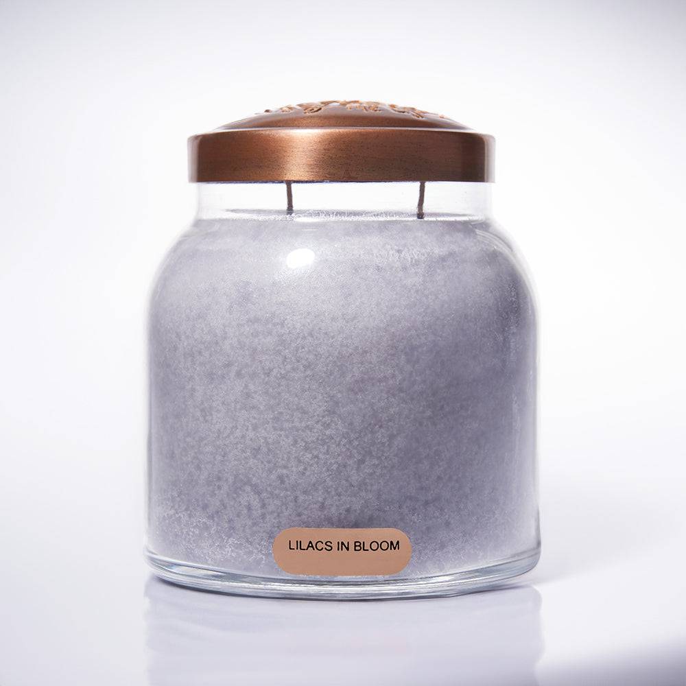 Lilacs In Bloom Scented Candle - 34 oz, Double Wick, Papa Jar - Cheerful Candle Israel