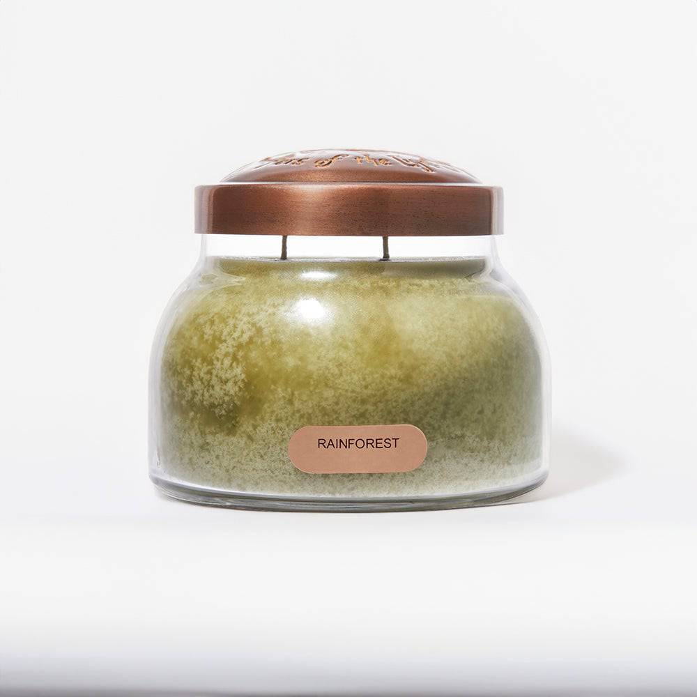 Rainforest Scented Candle - 22 oz, Double Wick, Mama Jar - Cheerful Candle Israel