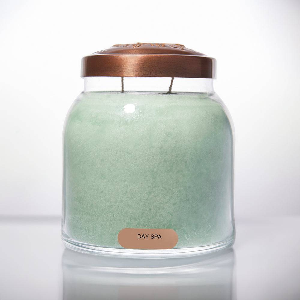 Day Spa Scented Candle - 34 oz, Double Wick, Papa Jar - Cheerful Candle Israel