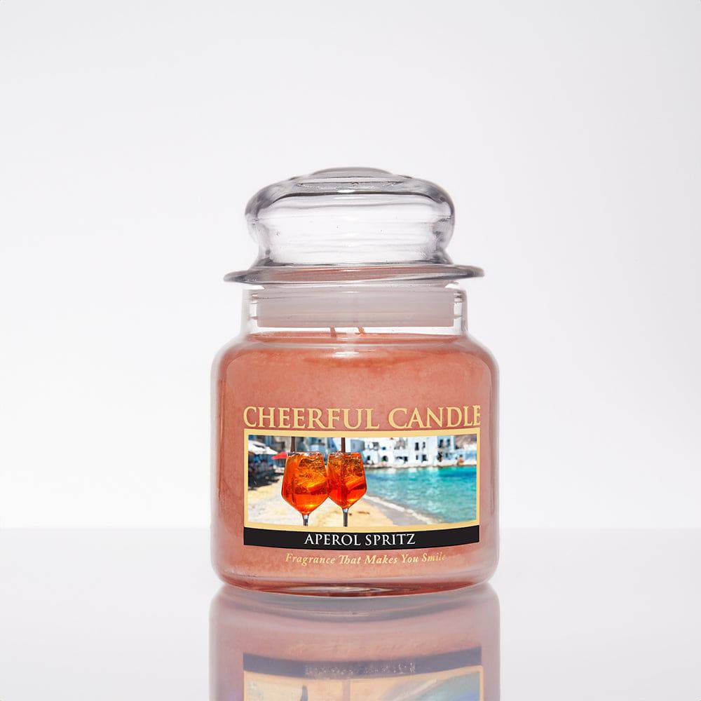 Aperol Spritz Scented Candle -16 oz, Double Wick, Cheerful Candle - Cheerful Candle Israel