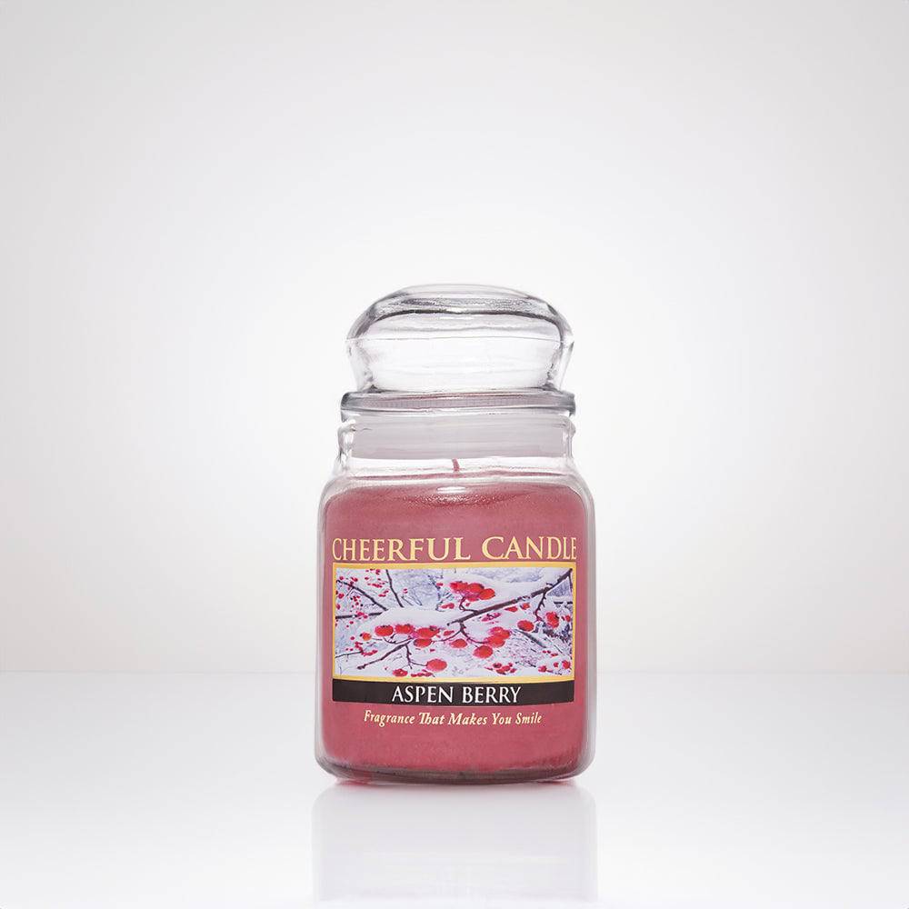 Aspen Berry Scented Candle - 6 oz, Single Wick, Cheerful Candle - Cheerful Candle Israel