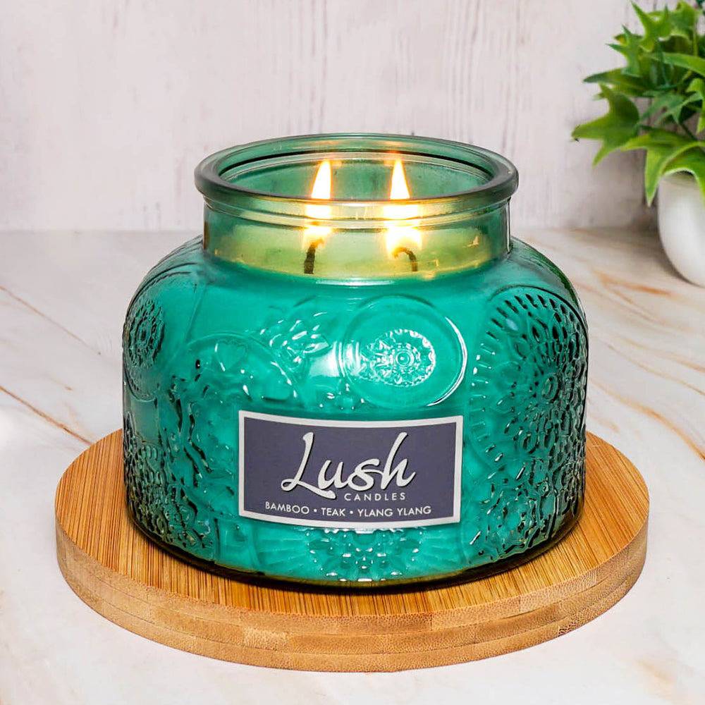 Bamboo Teak Ylang Ylang - Lush Candle - Cheerful Candle Israel