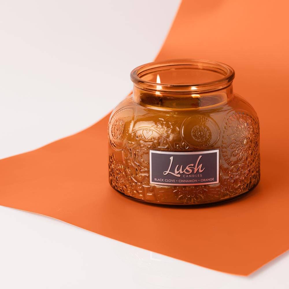 Black Clove Cinnamon Orange - Lush Candle - Cheerful Candle Israel