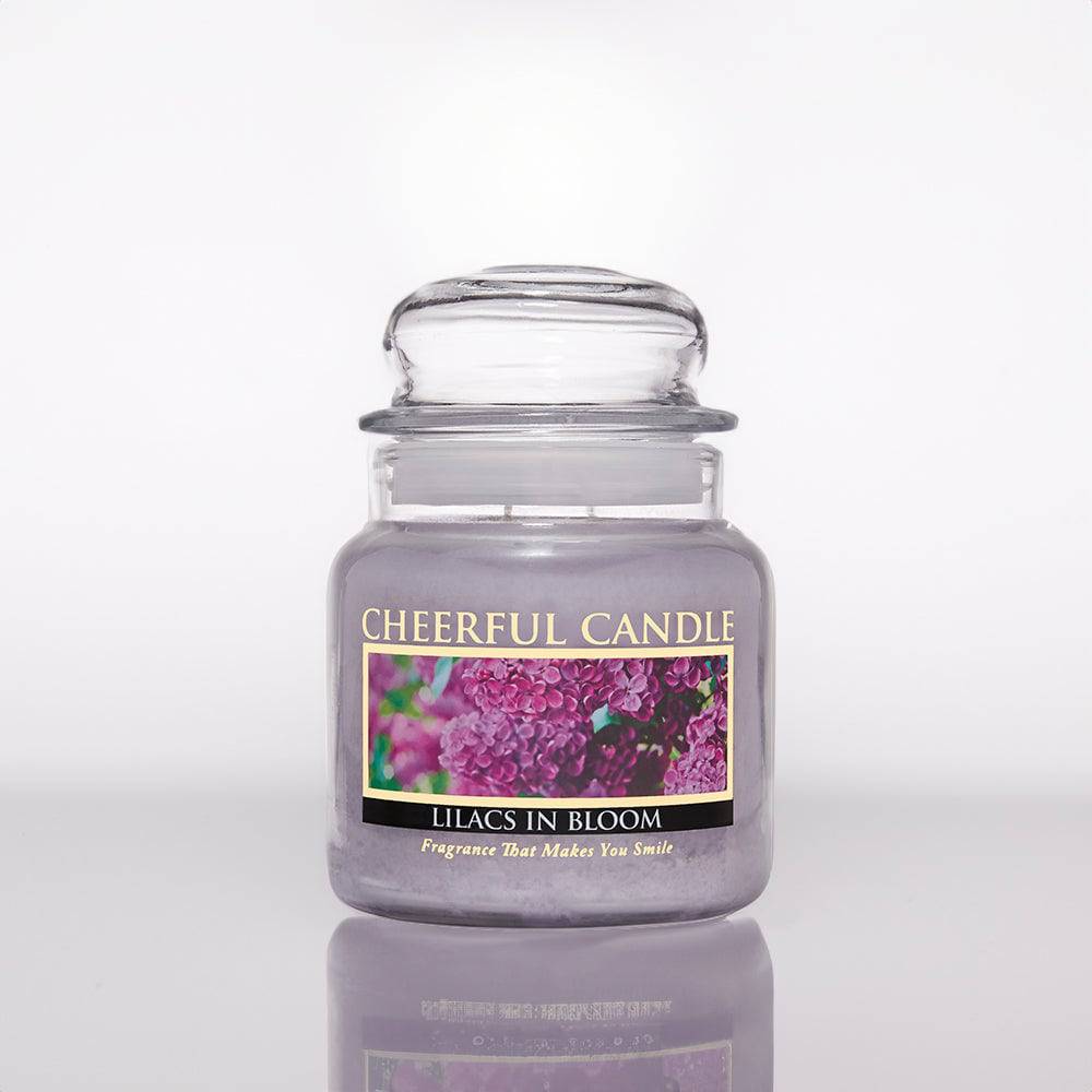 Lilacs in Bloom Scented Candle -16 oz, Double Wick, Cheerful Candle - Cheerful Candle Israel