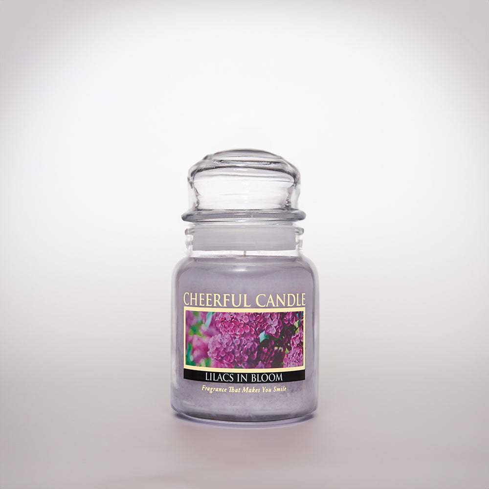 Lilacs in Bloom Scented Candle - 6 oz, Single Wick, Cheerful Candle - Cheerful Candle Israel