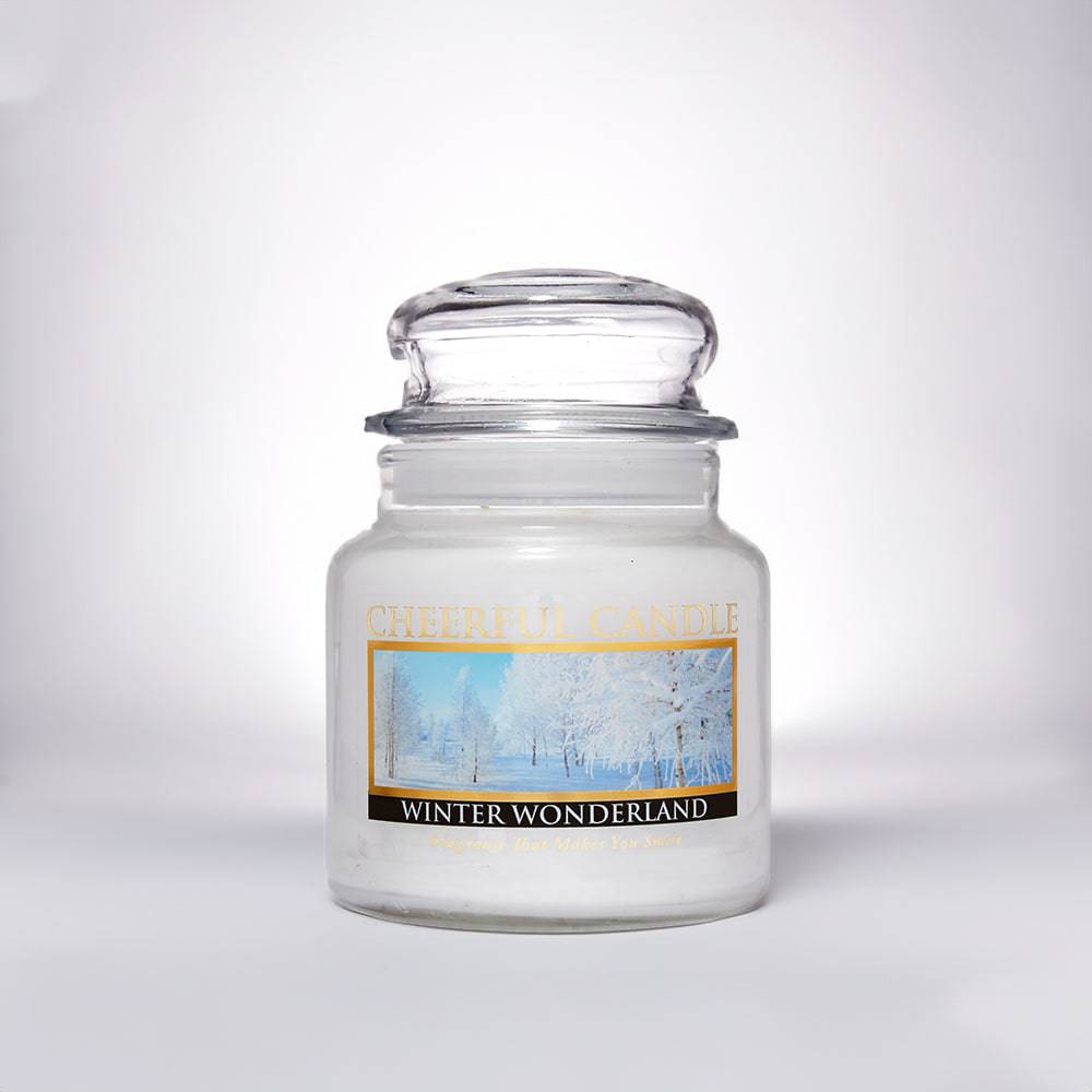 Winter Wonderland Scented Candle -16 oz, Double Wick, Cheerful Candle - Cheerful Candle Israel