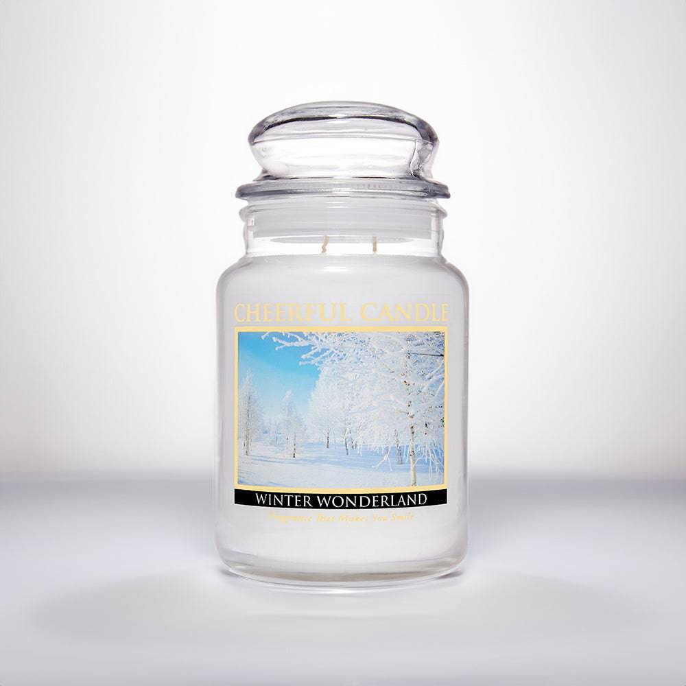 Winter Wonderland Scented Candle -24 oz, Double Wick, Cheerful Candle - Cheerful Candle Israel