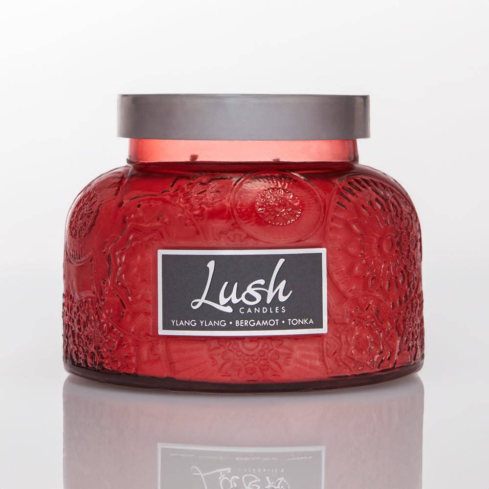 Ylang Ylang Bergamot Tonka - Lush Candle - Cheerful Candle Israel