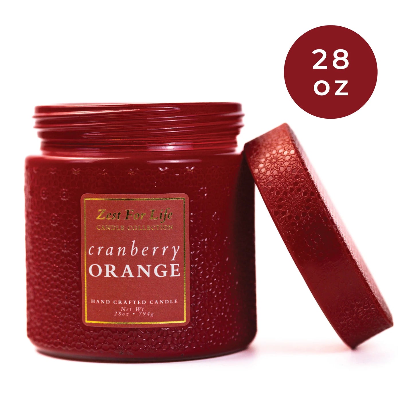 Cranberry Orange 28OZ - Zest For Life Candle