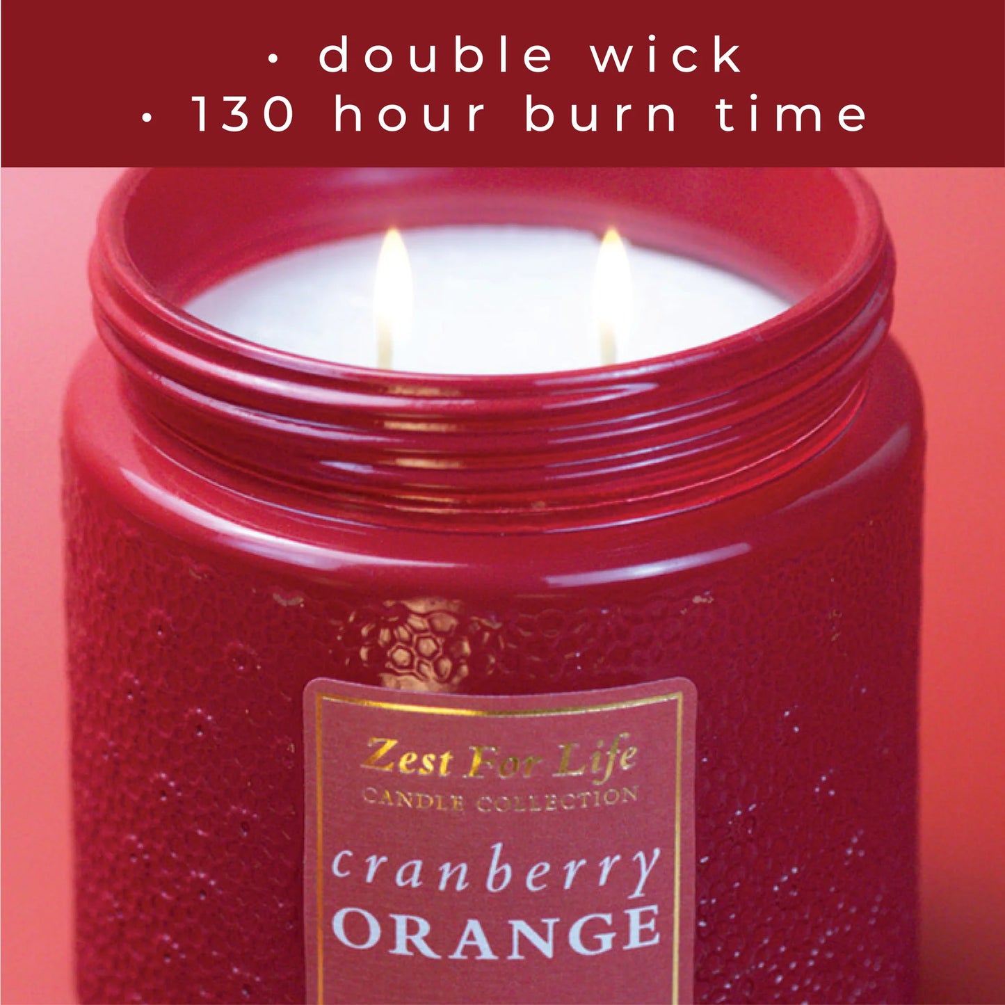 Cranberry Orange 28OZ - Zest For Life Candle