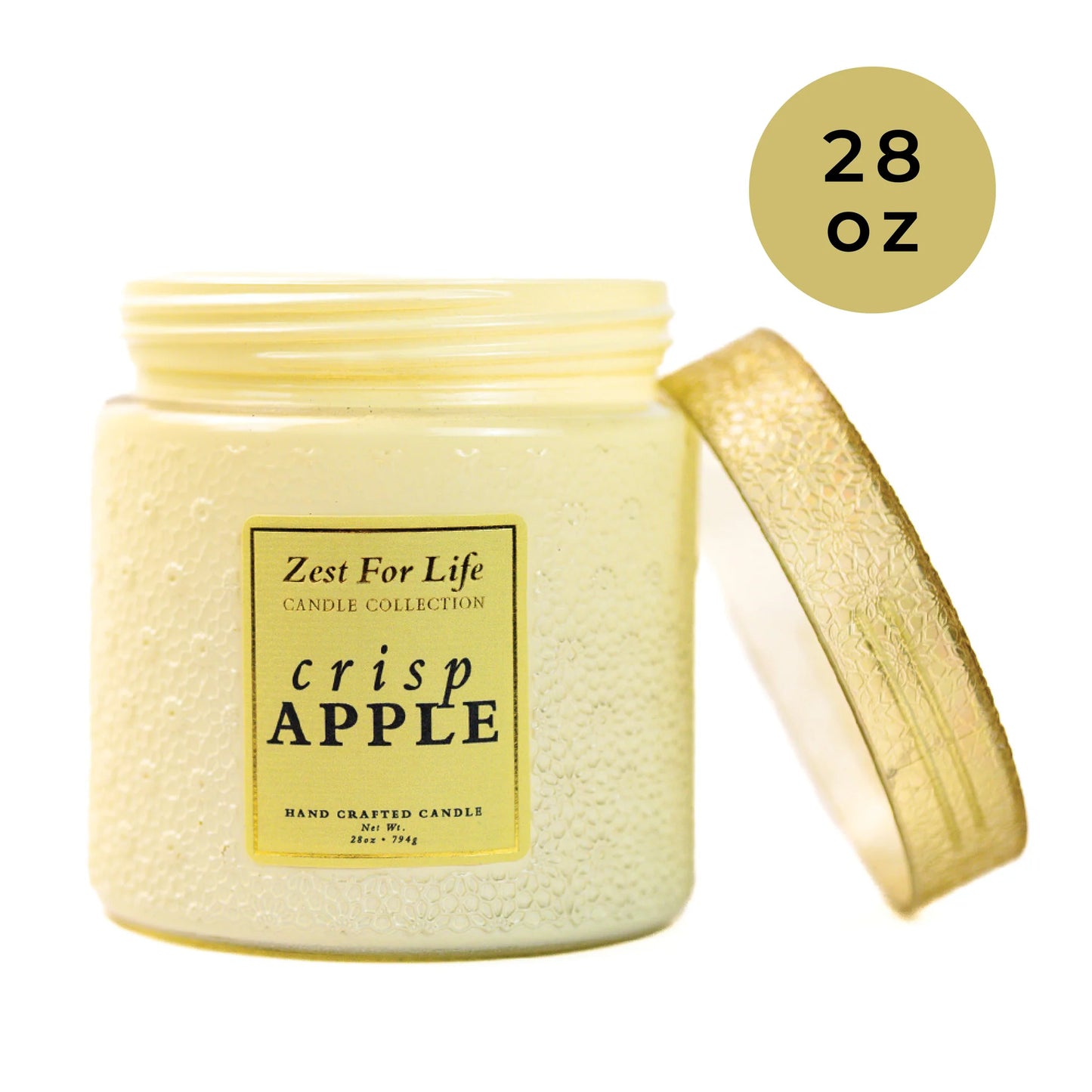 Crisp Apple 28OZ - Zest For Life Candle