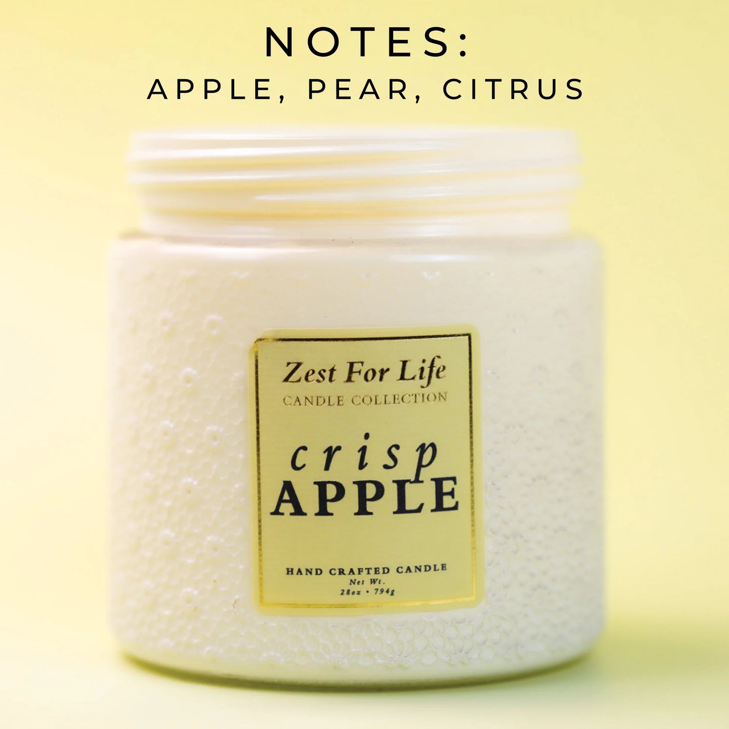 Crisp Apple 28OZ - Zest For Life Candle
