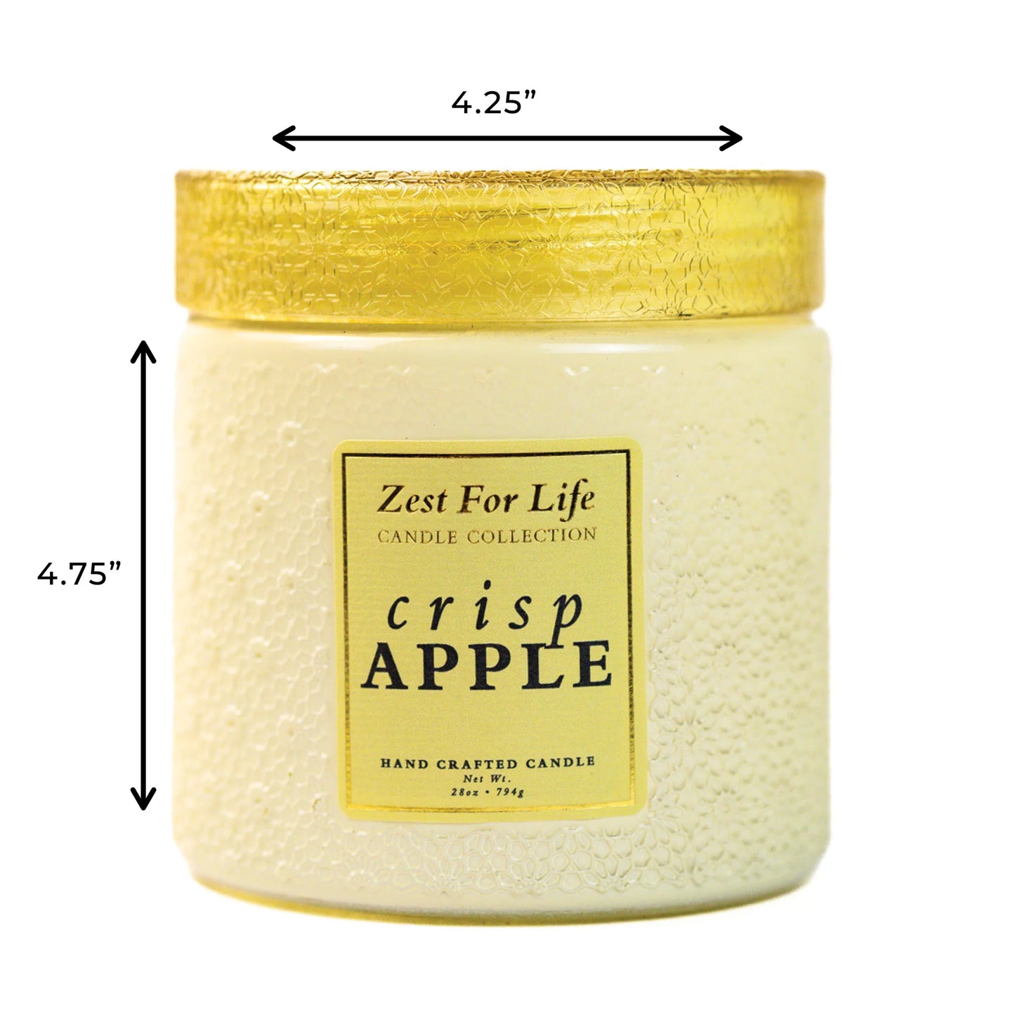 Crisp Apple 28OZ - Zest For Life Candle