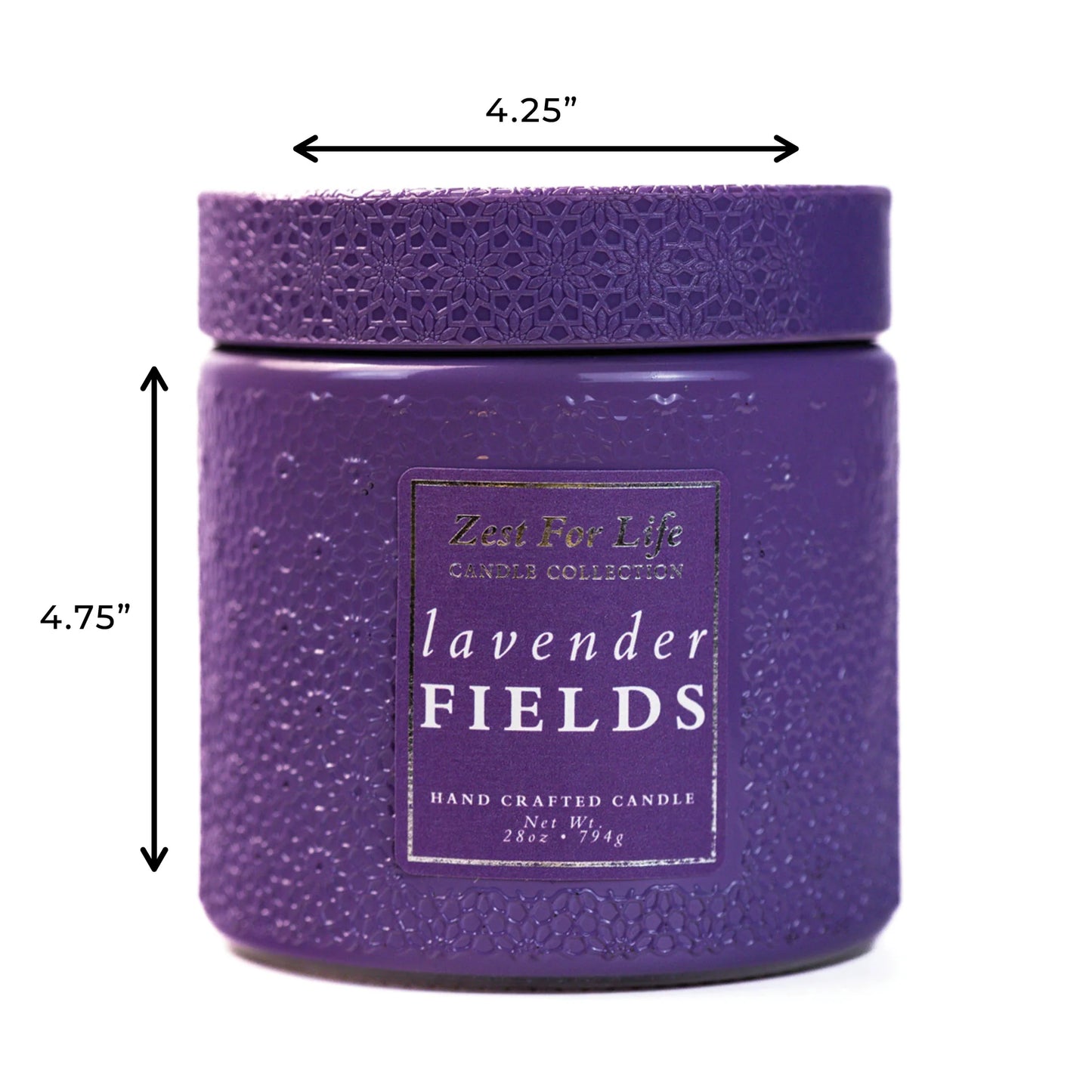 Lavender Fields 28OZ - Zest For Life Candle