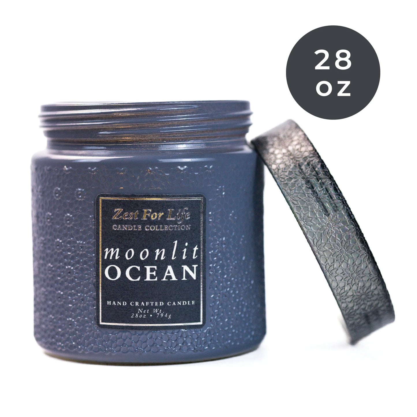 Moonlit Ocean 28OZ - Zest For Life Candle