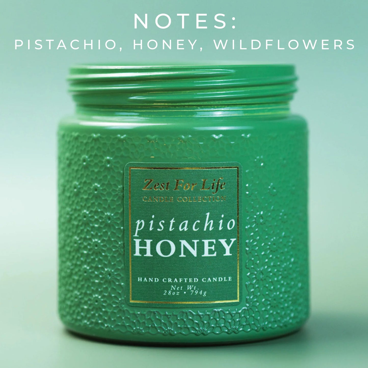 Pistachio Honey 28OZ - Zest For Life Candle