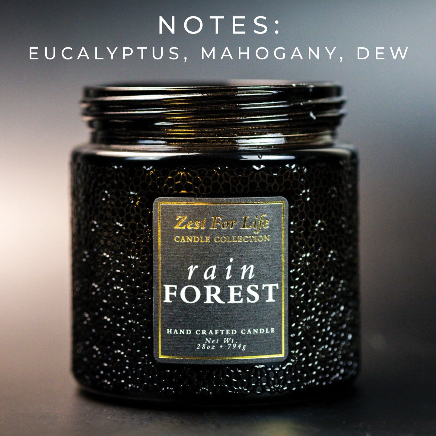 Rain Forest 28OZ - Zest For Life Candle