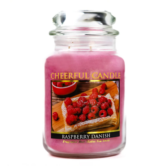 Raspberry Danish - 24 oz Cheerful Candle | NEW!