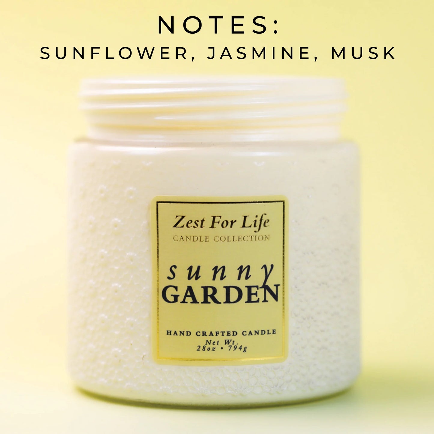 Sunny Garden 28OZ - Zest For Life Candle