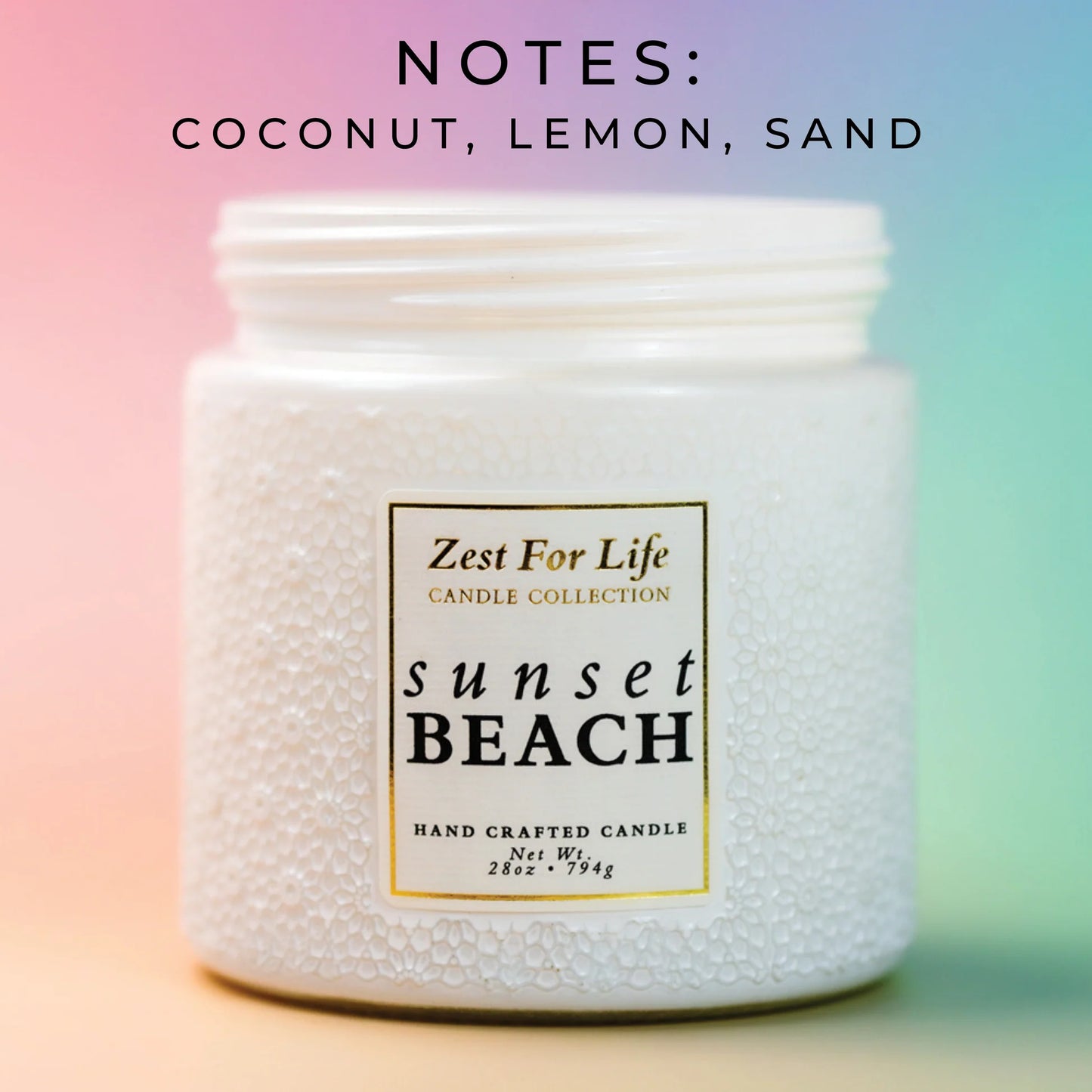 Sunset Beach 28OZ - Zest For Life Candle