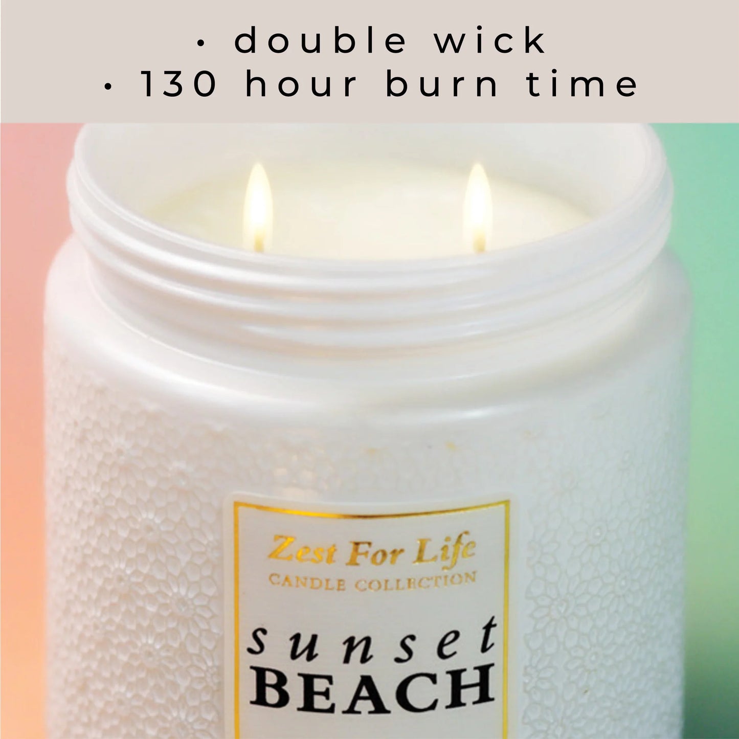 Sunset Beach 28OZ - Zest For Life Candle