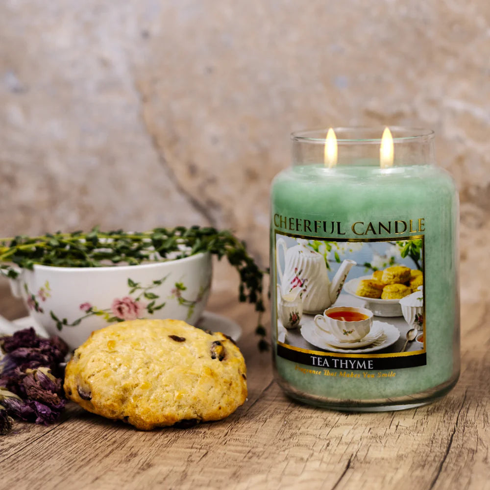 Tea Thyme - 24 oz Cheerful Candle