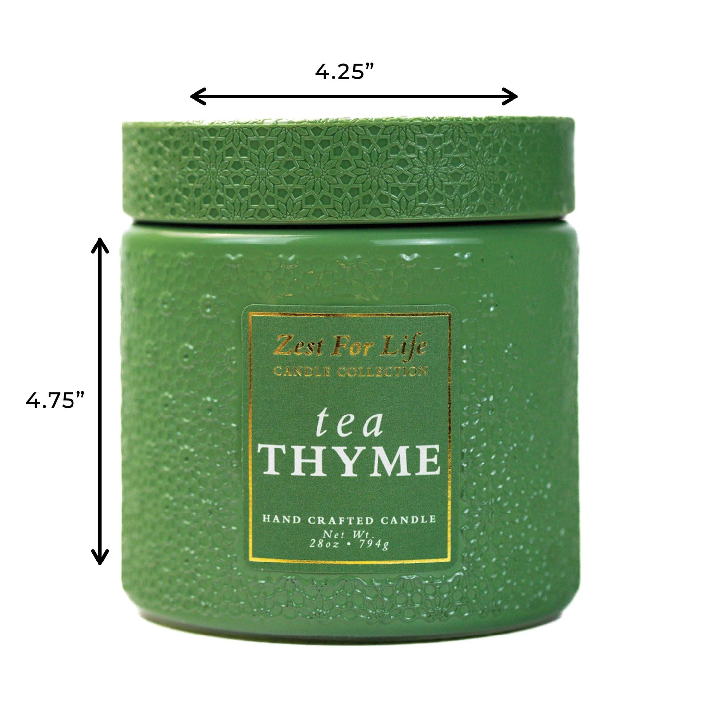 Tea Thyme 28OZ - Zest For Life Candle