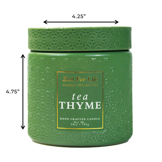 Tea Thyme 28OZ - Zest For Life Candle