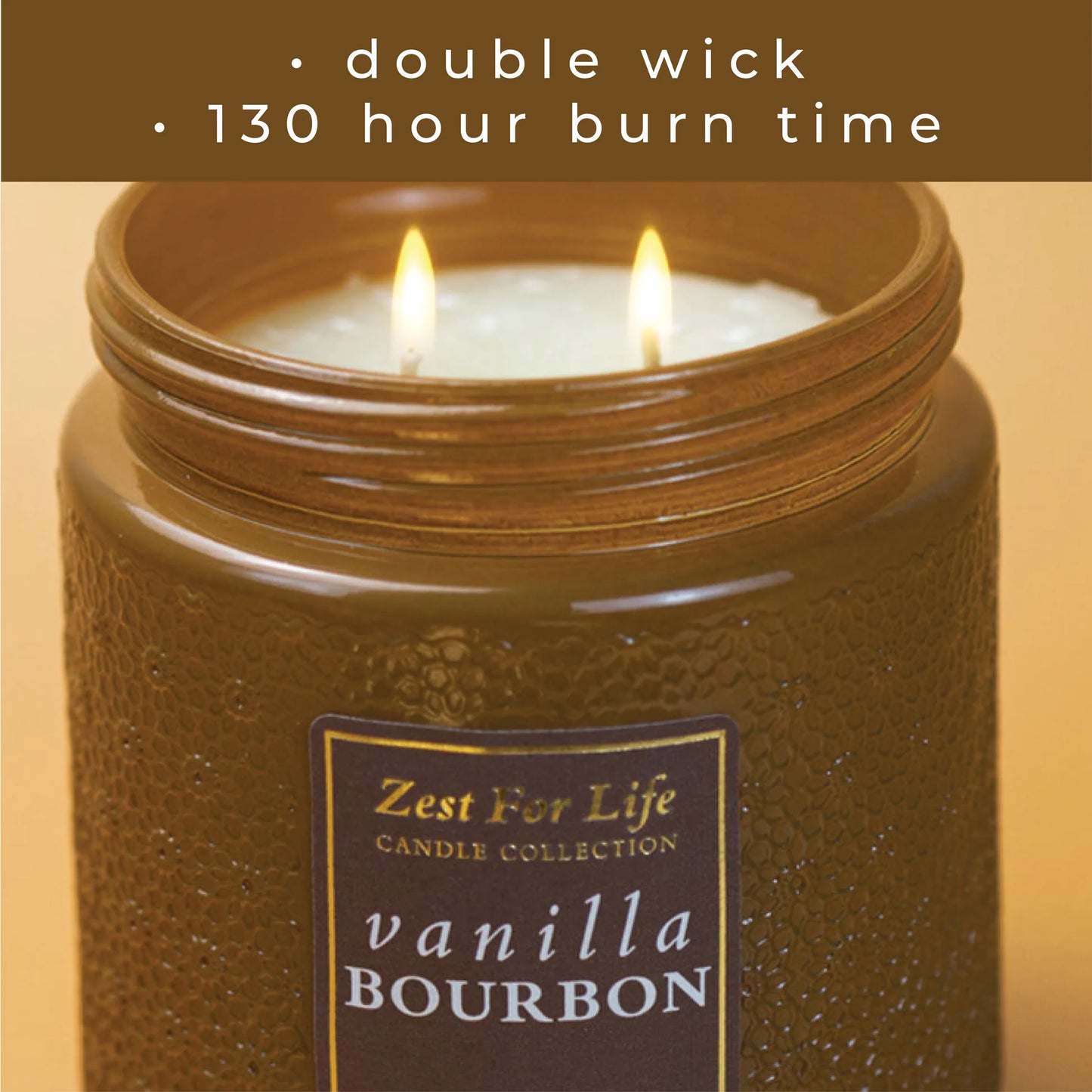 Vanilla Bourbon 28OZ - Zest For Life Candle