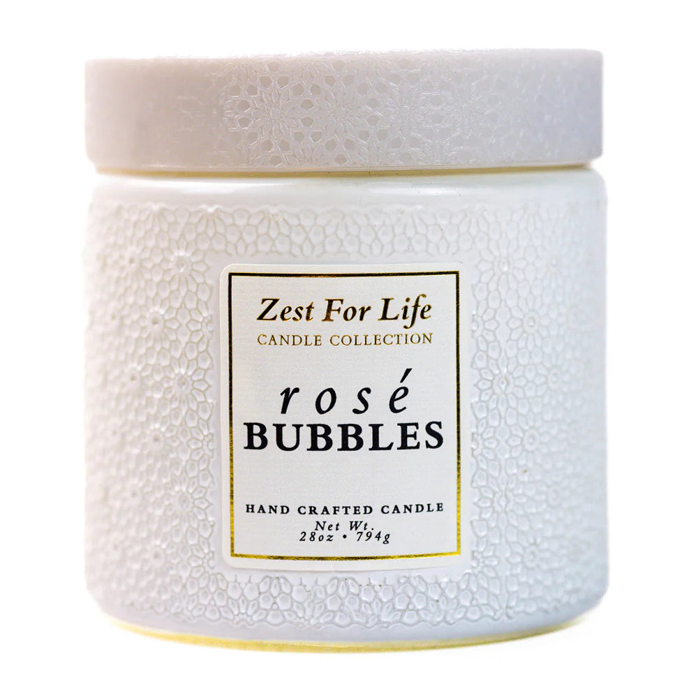 Rosé Bubbles 28OZ - Zest For Life Candle