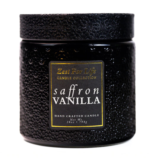Saffron Vanilla 28OZ - Zest For Life Candle