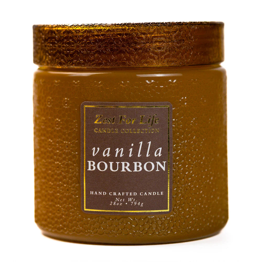 Vanilla Bourbon 28OZ - Zest For Life Candle