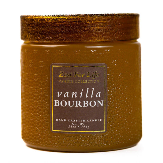 Vanilla Bourbon 28OZ - Zest For Life Candle