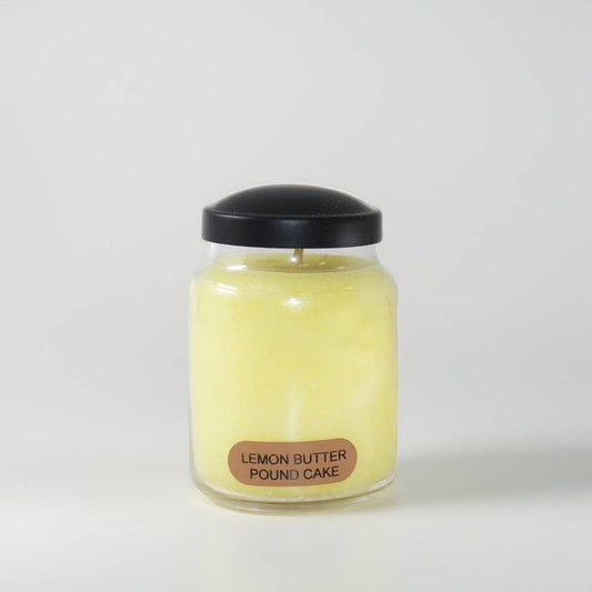 Lemon Butter Pound Cake Scented Candle - 6 oz, Single Wick, Baby Jar - Cheerful Candle Israel 