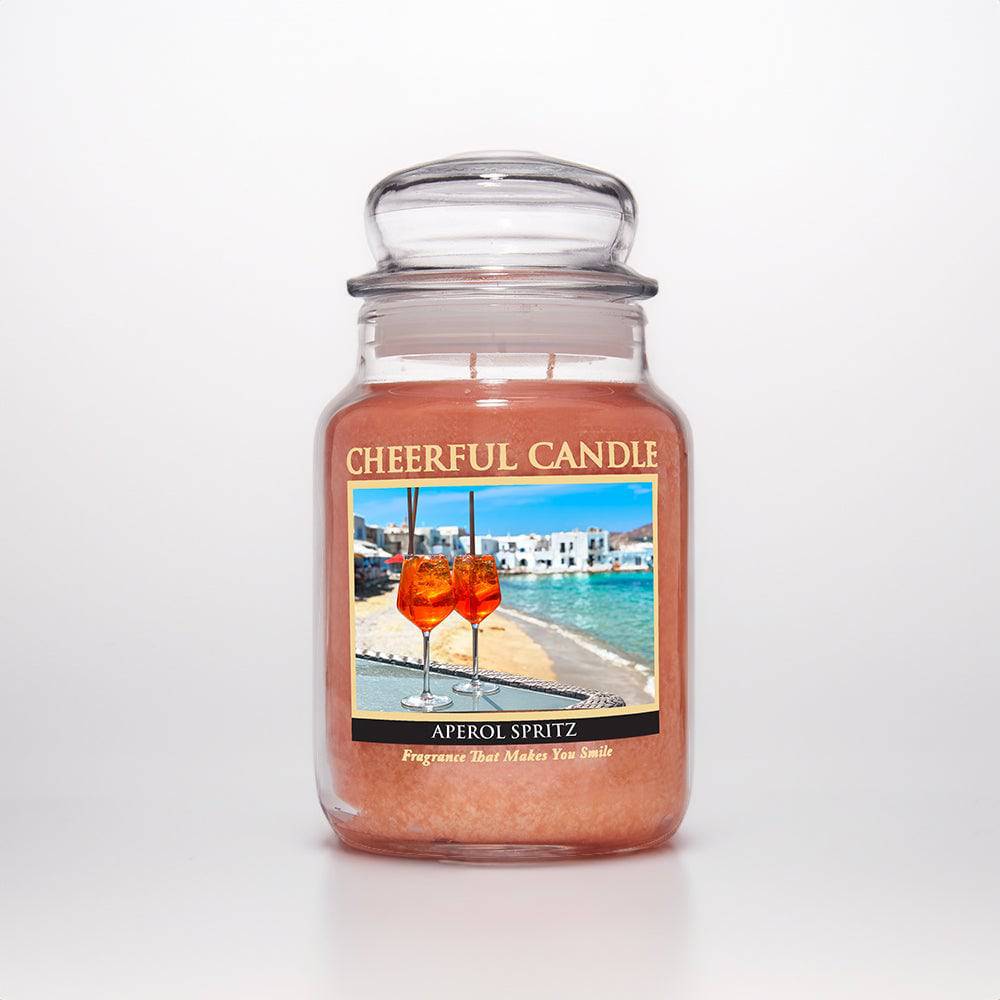 Aperol Spritz Scented Candle -24 oz, Double Wick, Cheerful Candle - Cheerful Candle Israel 