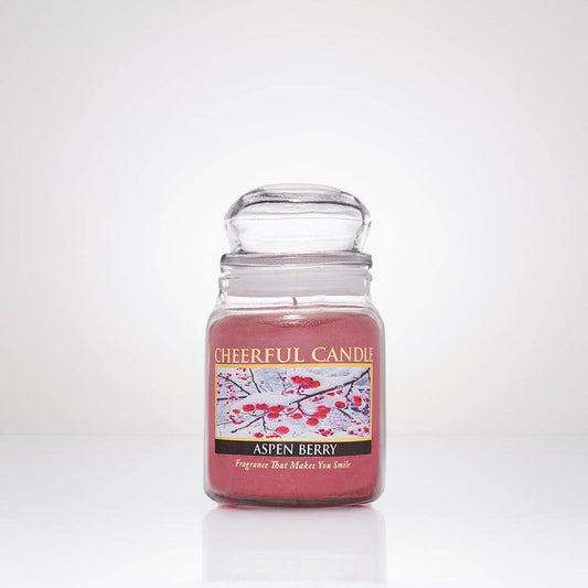 Aspen Berry Scented Candle - 6 oz, Single Wick, Cheerful Candle - Cheerful Candle Israel 