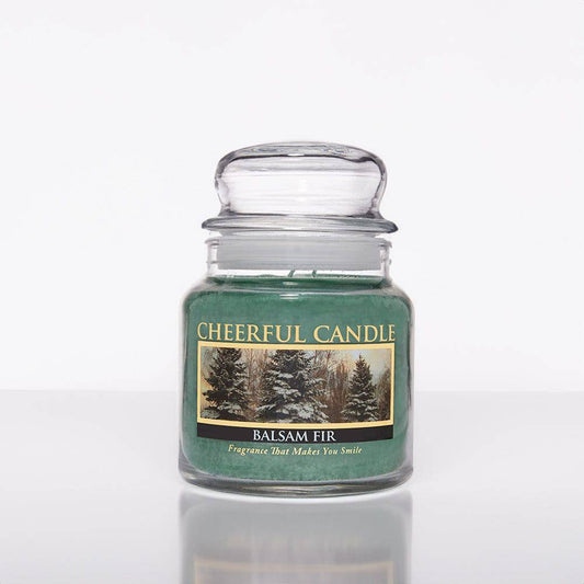 Balsam Fir Scented Candle -16 oz, Double Wick, Cheerful Candle - Cheerful Candle Israel 
