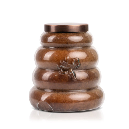 Honey Praline Clusters Large Beehive 30oz. - Cheerful Candle Israel 