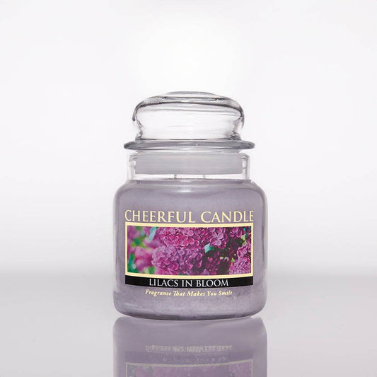 Lilacs in Bloom Scented Candle -16 oz, Double Wick, Cheerful Candle - Cheerful Candle Israel 