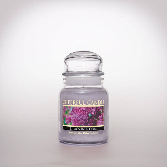 Lilacs in Bloom Scented Candle - 6 oz, Single Wick, Cheerful Candle - Cheerful Candle Israel 