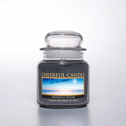 Moonlit Ocean Scented Candle -16 oz, Double Wick, Cheerful Candle - Cheerful Candle Israel 